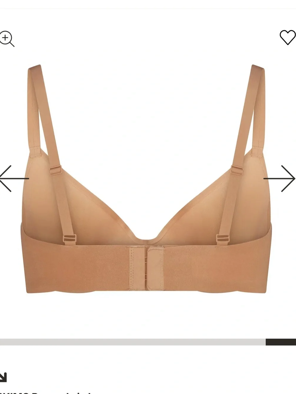 Skims UNLINED DEMI BRA size 36D - Picture 2 of 6
